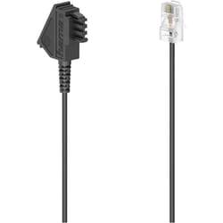 Hama 00201111 câble de téléphone 0,5 m Noir