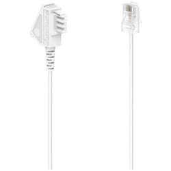 Hama 00201119 câble de téléphone 6 m Blanc