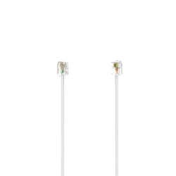 Hama 00201134 câble de téléphone 6 m Blanc
