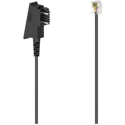 Hama 00201154 câble de téléphone 3 m Noir