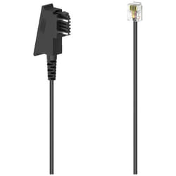 Hama 00201155 câble de téléphone 3 m Noir