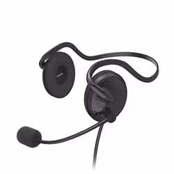 Hama NHS-P100 V2, Avec fil, Bureau/Centre d'appels, 20 - 20000 Hz, Casque, Noir