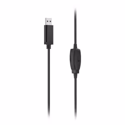 Hama HS-USB250 V2 Casque Avec fil Arceau Bureau/Centre d'appels USB Type-A Noir - Vue supplémentaire 2