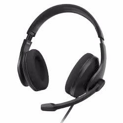 Hama HS-USB300 V2, Avec fil, Bureau/Centre d'appels, 20 - 20000 Hz, Casque, Noir