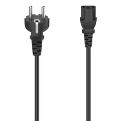 Hama 00300111 câble électrique Noir 1,5 m Prise d'alimentation type E 3 broches