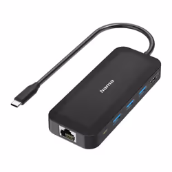 Hama 00300080, USB Type-C, HDMI, RJ-45, USB 3.2 Gen 1 (3.1 Gen 1) Type-A, USB 3.2 Gen 1 (3.1 Gen 1) Type-C, 5000 Mbit/s, 4096 ...