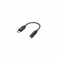 Hama 00300094, 3,5mm, Femelle, USB Type-C, Mâle, Noir