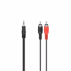 Hama 00305031, 3,5mm, Mâle, RCA, Mâle, 1,5 m, Noir