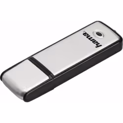 Hama Fancy, 128 Go, USB Type-A, 2.0, 10 Mo/s, Casquette, Noir, Argent