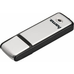 Hama Fancy lecteur USB flash 128 Go USB Type-A 2.0 Noir, Argent