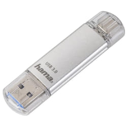 Hama C-Laeta lecteur USB flash 32 Go USB Type-A / USB Type-C 3.2 Gen 1 (3.1 Gen 1) Argent