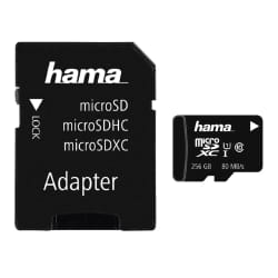 Hama 00213117 mémoire flash 256 Go MicroSDXC UHS-I Classe 10