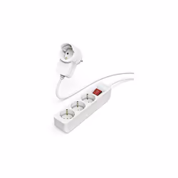 Hama 00223081, 1,4 m, Intérieure, Type F, Type F (CEE 7/4), Courbe, Blanc