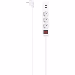 Hama 00223181, 1,4 m, Intérieure, Courbe, Blanc, 3 sortie(s) CA, 17 W