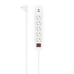 Hama 00223183 multiprise 1,4 m 5 sortie(s) CA Intérieure Blanc