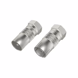 Hama 00205315, Type F, Type F, Mâle, Mâle, Métallique, 1 pièce(s)