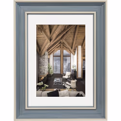 Hama Rustic, Verre, Polystyrène, Bleu, Cadre pour une seule photo, Mur, 20 x 28 cm, Pays