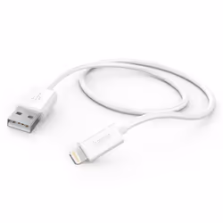 Hama 00201579, 1 m, Lightning, USB C, Mâle, Mâle, Blanc