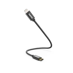 Hama 00201601 câble Lightning 0,2 m Noir