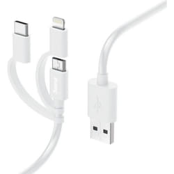 Hama 00201535 câble USB 1 m USB 2.0 USB A Micro-USB B Blanc