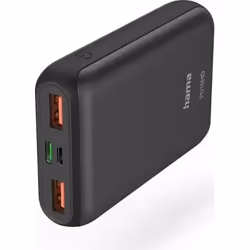 Hama PD10-HD, 10000 mAh, Lithium Polymère (LiPo), Anthracite