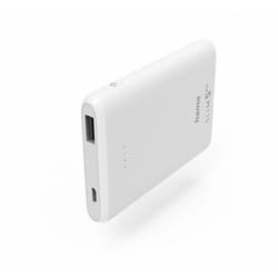 Hama SLIM 5HD Lithium Polymère (LiPo) 5000 mAh Blanc