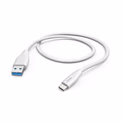Hama 00201596, 1,5 m, USB A, USB C, USB 2.0, 480 Mbit/s, Blanc