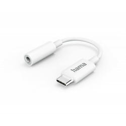 Hama 00201524 câble audio USB C 3,5mm Blanc