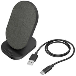Hama QI-FC15S-Fab Smartphone Noir USB Recharge sans fil Charge rapide Intérieure
