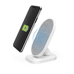 Hama QI-FC10S-Fab Smartphone Blanc USB Recharge sans fil Charge rapide Intérieure