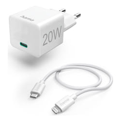 Hama 00201620 chargeur d'appareils mobiles Smartphone, Tablette Blanc Secteur Charge rapide Intérieure