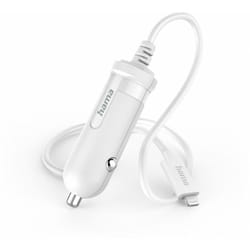 Hama 00201607 chargeur d'appareils mobiles Téléphone portable, Smartphone Blanc Allume-cigare Auto