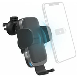 Hama FC10 Motion Smartphone Noir, Métallique Allume-cigare Recharge sans fil Charge rapide Auto