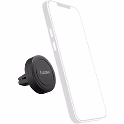 Hama Magnet, Mobile/smartphone, Support passif, Voiture, Noir