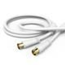 Hama 00205035 câble coaxial 3 m Type F Blanc