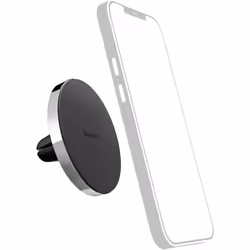 Hama MagLock, Mobile/smartphone, Support passif, Voiture, Noir, Métallique