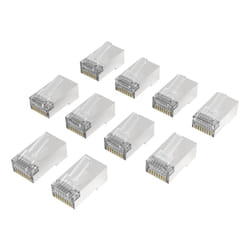 Hama 00300028 câble de réseau Argent, Transparent Cat6a