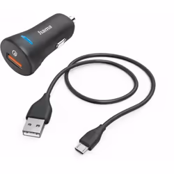 Hama 00201612, Auto, Allume-cigare, 12 V, 1,5 m, Noir