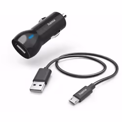 Hama 00201613, Auto, Allume-cigare, 5 V, 1 m, Noir