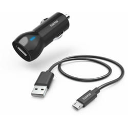 Hama 00201613 chargeur d'appareils mobiles Smartphone, Tablette Noir Allume-cigare Auto
