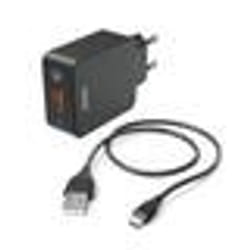 Hama 00201621 chargeur d'appareils mobiles Smartphone, Tablette Noir Secteur Charge rapide Intérieure