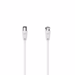 Hama 00305057, 1,5 m, Type F, Coaxial, Blanc