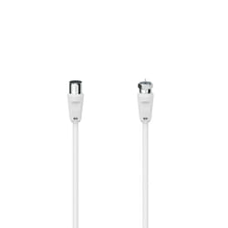 Hama 00305057 câble coaxial 1,5 m Type F Blanc