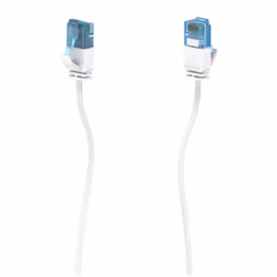 Hama Flexi-Slim, 0,75 m, Cat6a, U/UTP (UTP), RJ-45, RJ-45, Blanc