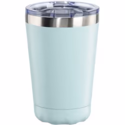 Hama To Go, Mug, Rond, 0,27 L, Bleu, Acier inoxydable, Transparent, Plastique, Acier inoxydable, 2 h