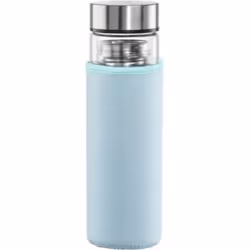 Hama 00181598, 450 ml, Utilisation quotidienne, Bleu, Transparent, Verre borosilicate, Silicone, Acier inoxydable, Monochroma ...