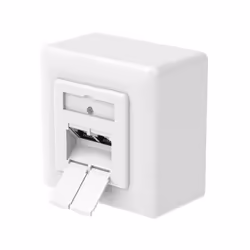 Hama 00300029, 2 x RJ-45, 6a, Vis, Blanc, 1 pièce(s)