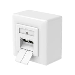 Hama 00300029 prise de courant 2 x RJ-45 Blanc