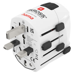 Hama World Travel Pro adaptateur prise d'alimentation Universel Blanc