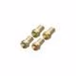 Hama 00305160, Type F, Type F, Mâle, 7 mm, Or, 4 pièce(s)